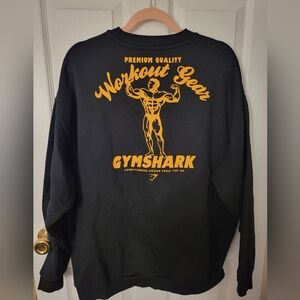 Gymshark Black and Orange Sweatshirt